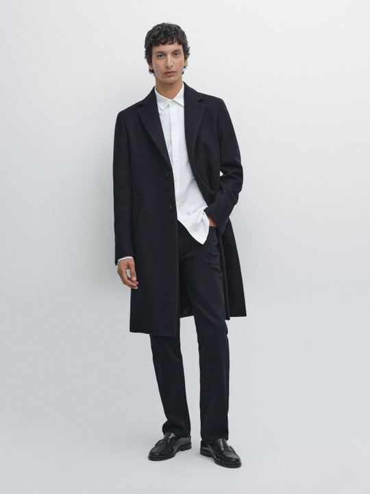Massimo Dutti Зауженные джинсы, синий