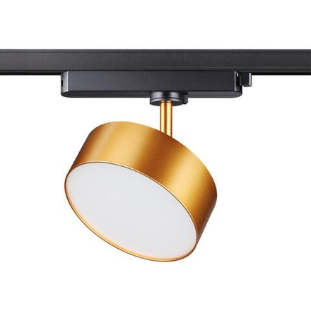 358757 PORT NT21 215 матовое золото Светильник трековый однофазный трехжильный IP20 LED 24W 4000K 2100Лм 100-265V PROMETA