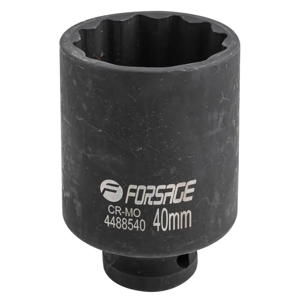 Головка ударная глубокая 40мм (12гр.), 1/2'' Forsage F-4488540