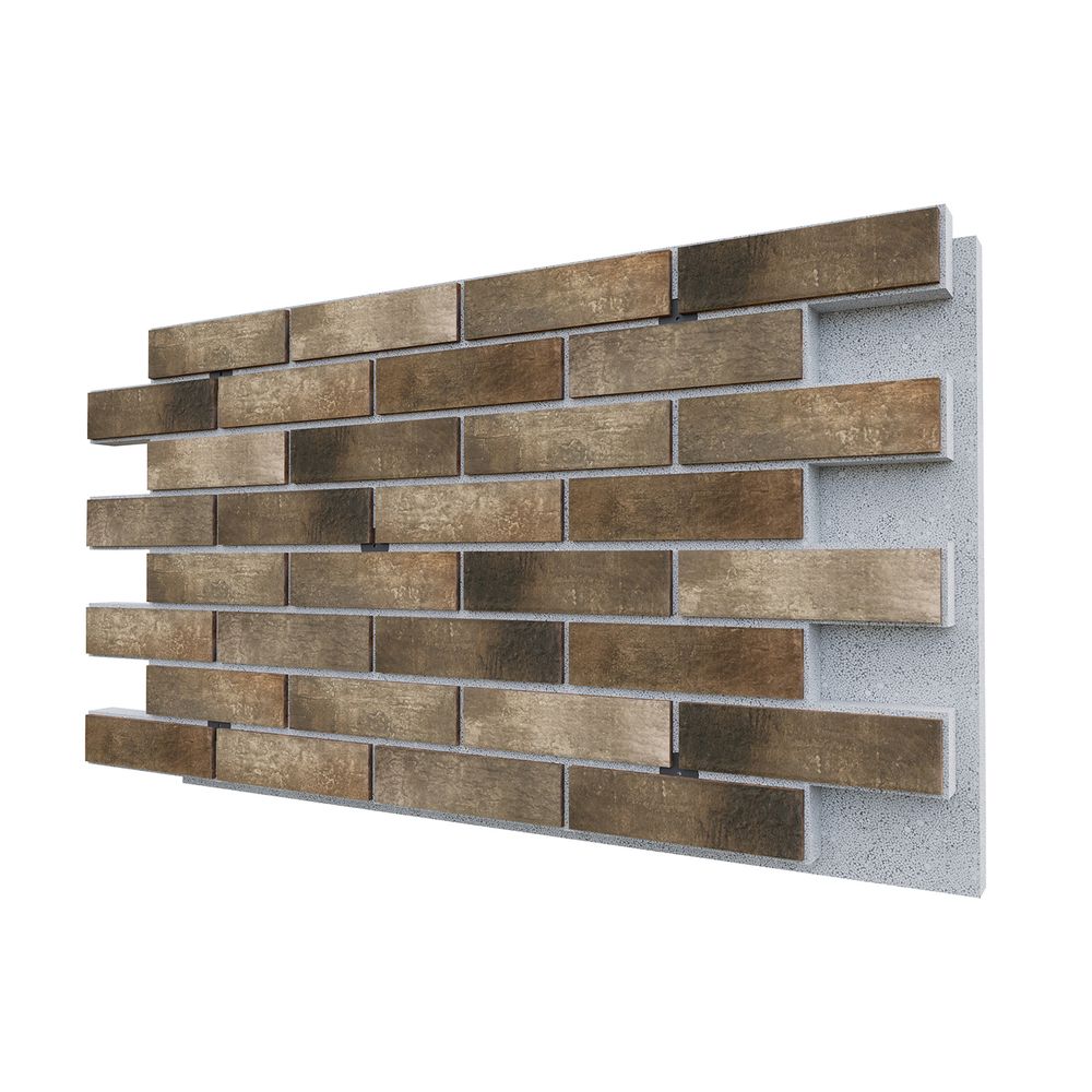Негорючая термопанель ППС PRO Cerrad Loft Brick Pepper 0,612 м², 1020x600 мм