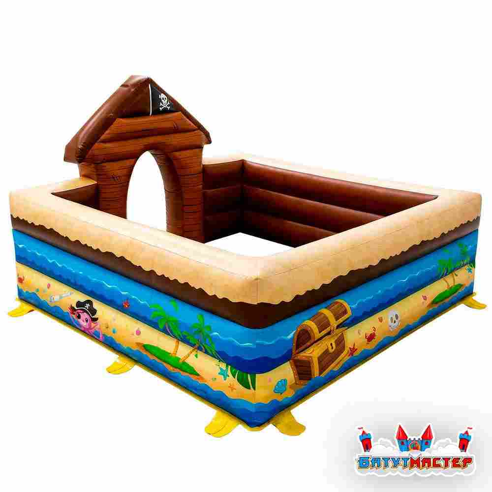 Надувная детская площадка «Пиратская бухта», 3,5×3,5×2 м