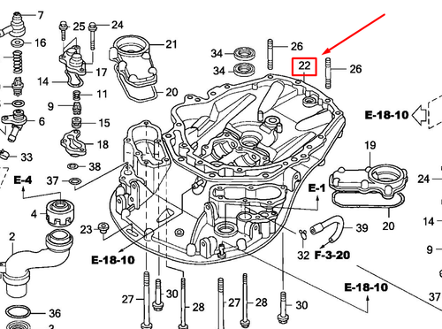 23170-ZY3-030ZA CASE, MOUNT *NH8* (DARK GRAY)
