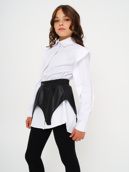 Баска из экокожи, черная