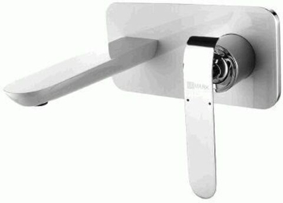 смеситель умывальник LEMARK Melange встраиваемый, хром/белый LM4926CW