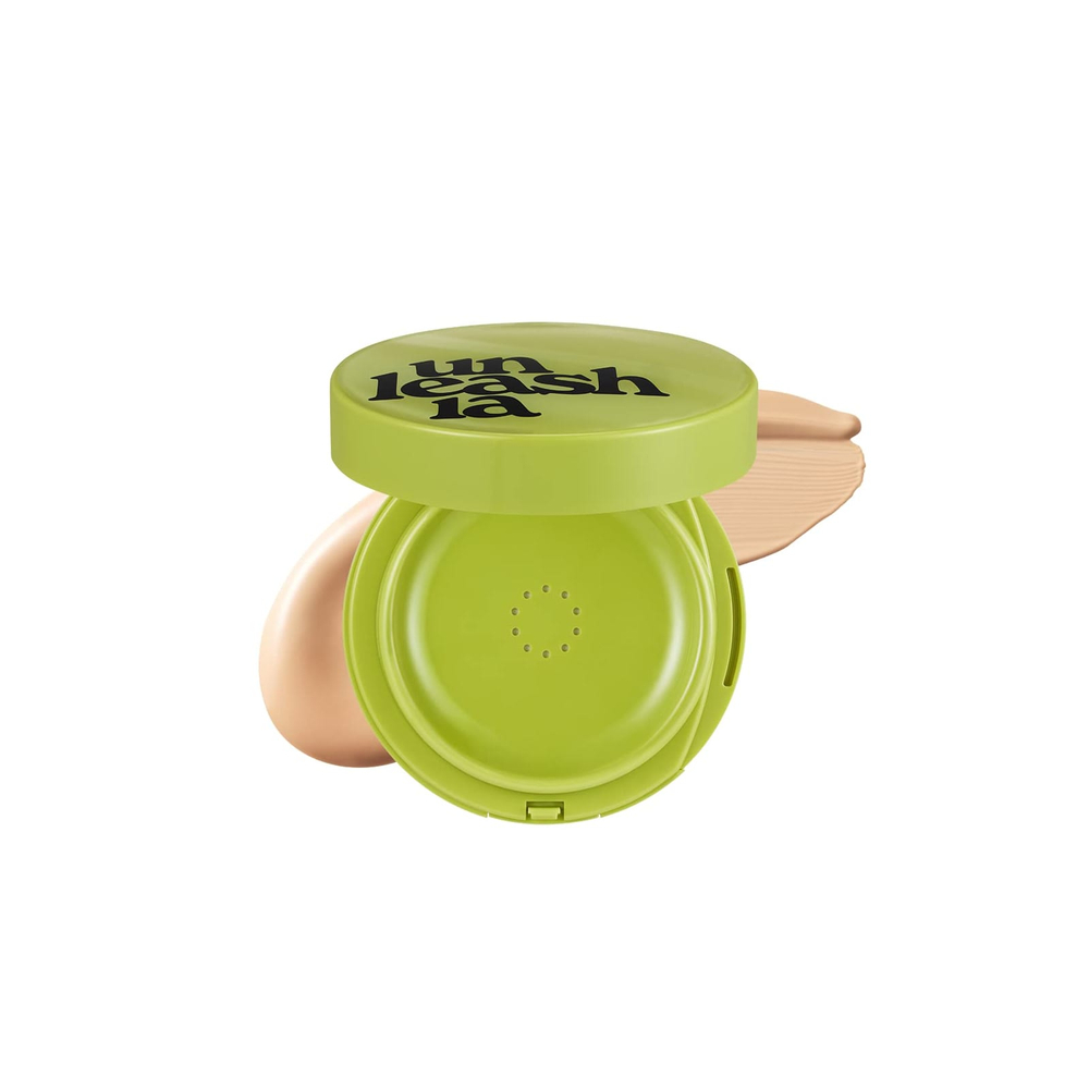 Unleashia, Satin Wear Healthy-Green Cushion, кушон, SPF 30 PA++, оттенок 23 кремовый, 15 г (0,52 унции)