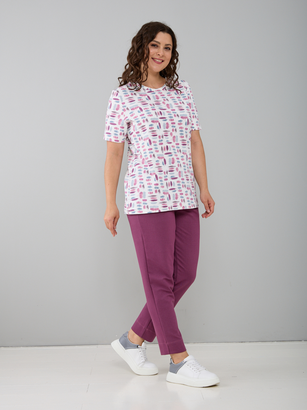 Футболка Фкл-222/экрю-цветныемазки