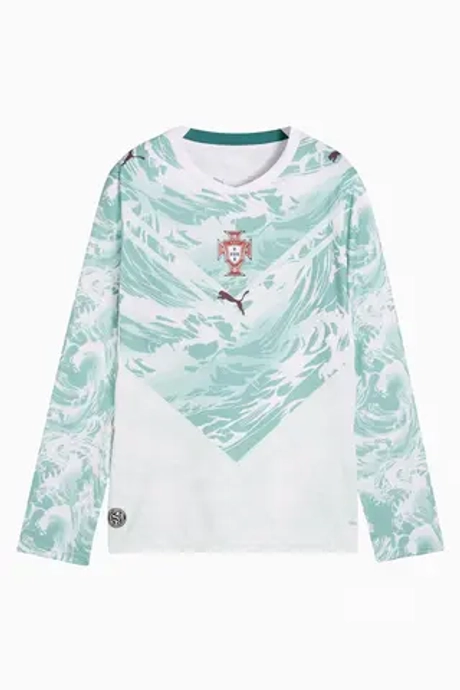Футболка с длинными рукавами Puma Portugal 2026 Away Junior - бирюзовый