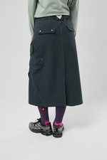 Юбка Nothomme Blue Raised-Knit Slant-Pocket Work Skirt "Navy Blue"