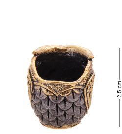 AM-3568 Наперсток «Филин» (латунь, янтарь)