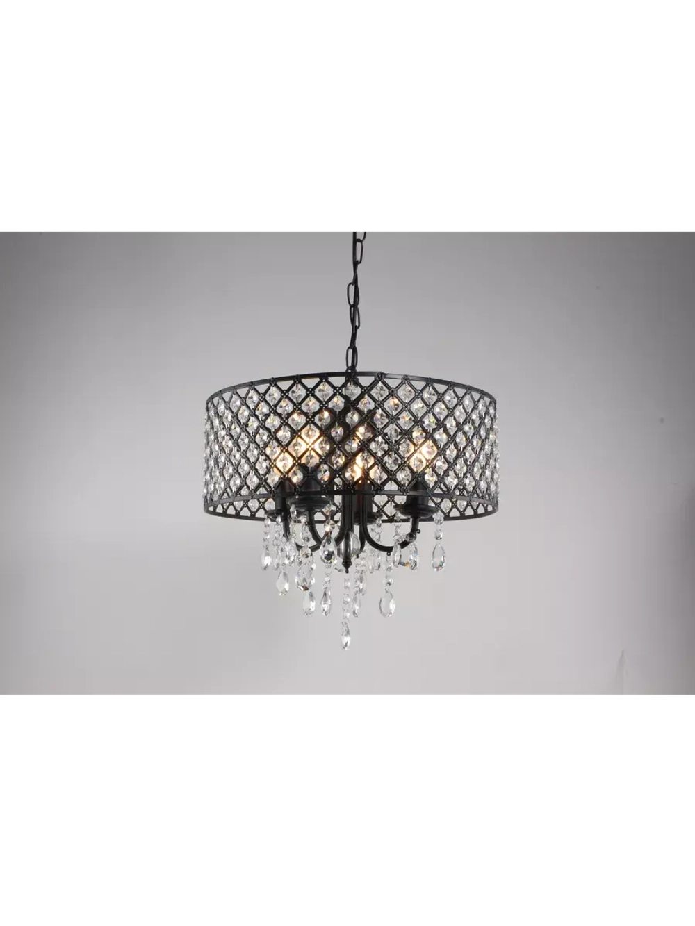 Люстра подвесная лофт хрусталь 4*E14*40