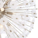 Серебряная люстра спутник “Девон”