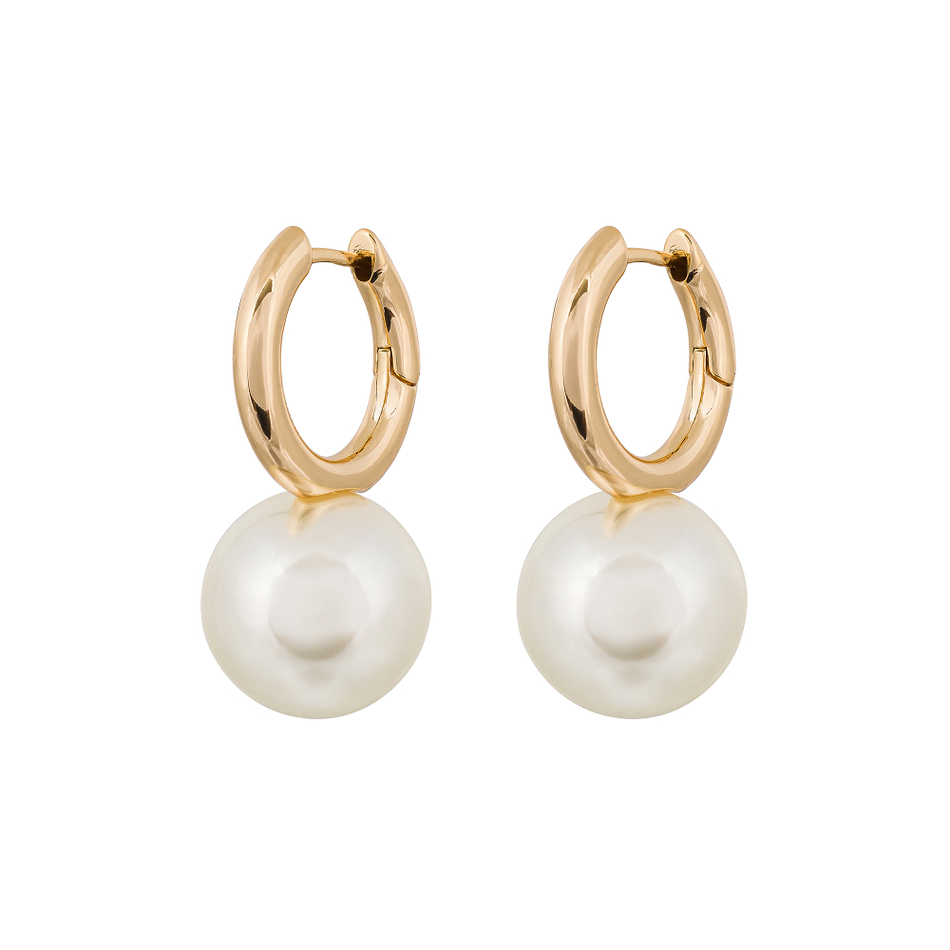 Серьги Fiore Luna WHITE PEARL ABE23446-01 G
