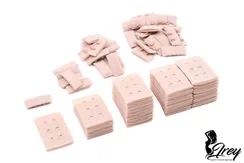 Крючки/петли Arta-F, 33*55 мм, 2*3, серебристый пион 168