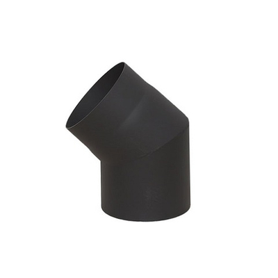 Отвод КПД чёрный 45° D120 мм (сталь 2 мм)