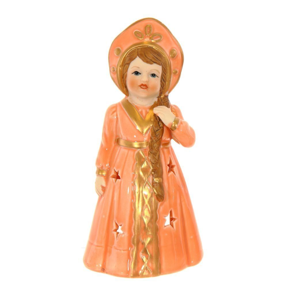 GAEM Подсвечник "Снегурочка" L8 W7 H16 см, 2в.