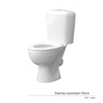 Унитаз-компакт "Литл"детский МС Инкоэр-Б1 (ниж.подв.,кос.вып,сид.б/крыш1кн бел.арм) КЕРАМИН