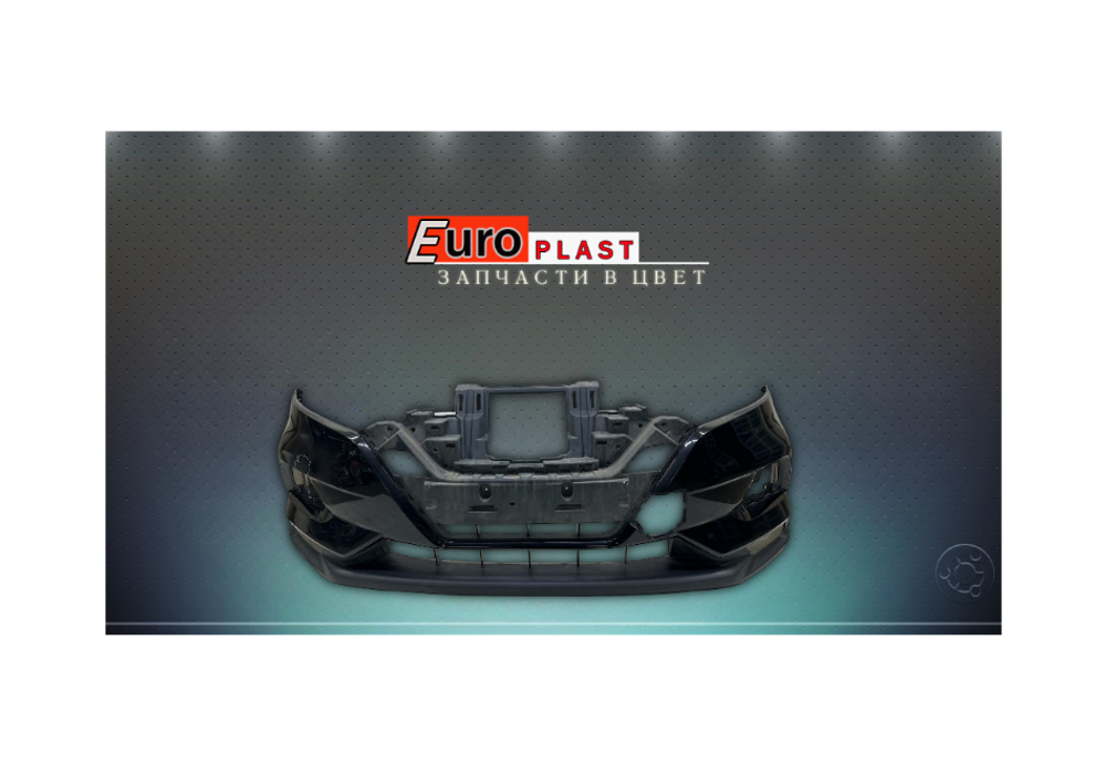 Бампер передний Nissan Qashqai J11 рестайлинг Черный