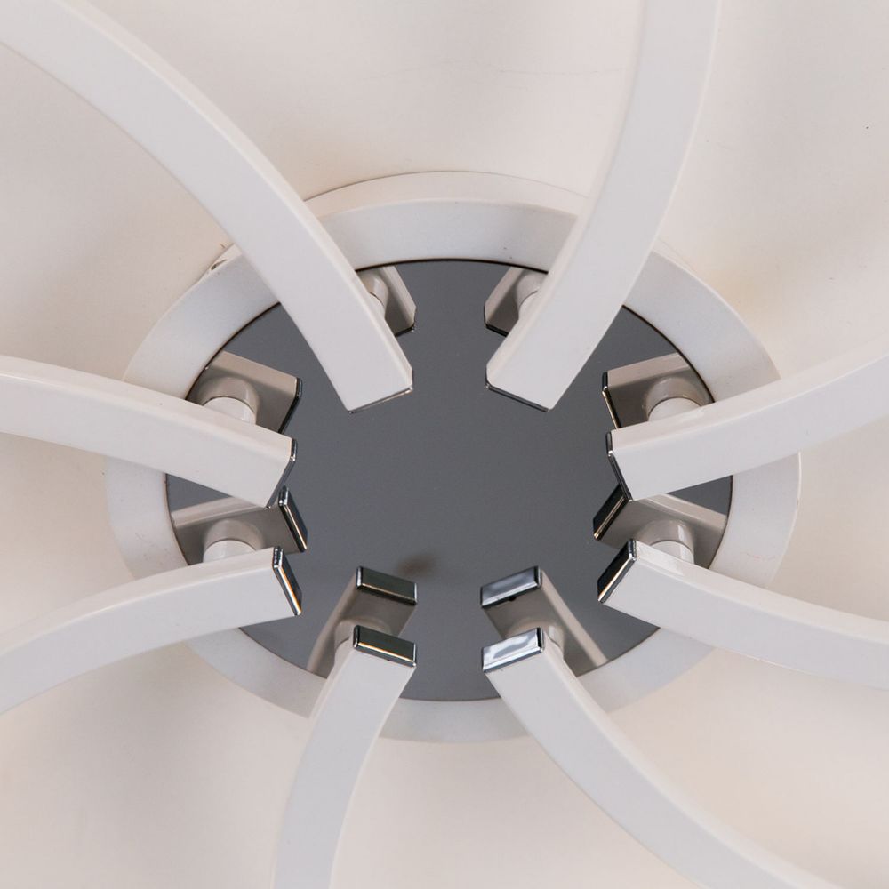 Citilux Кристи CL152180 Люстра потолочная Белая Хром