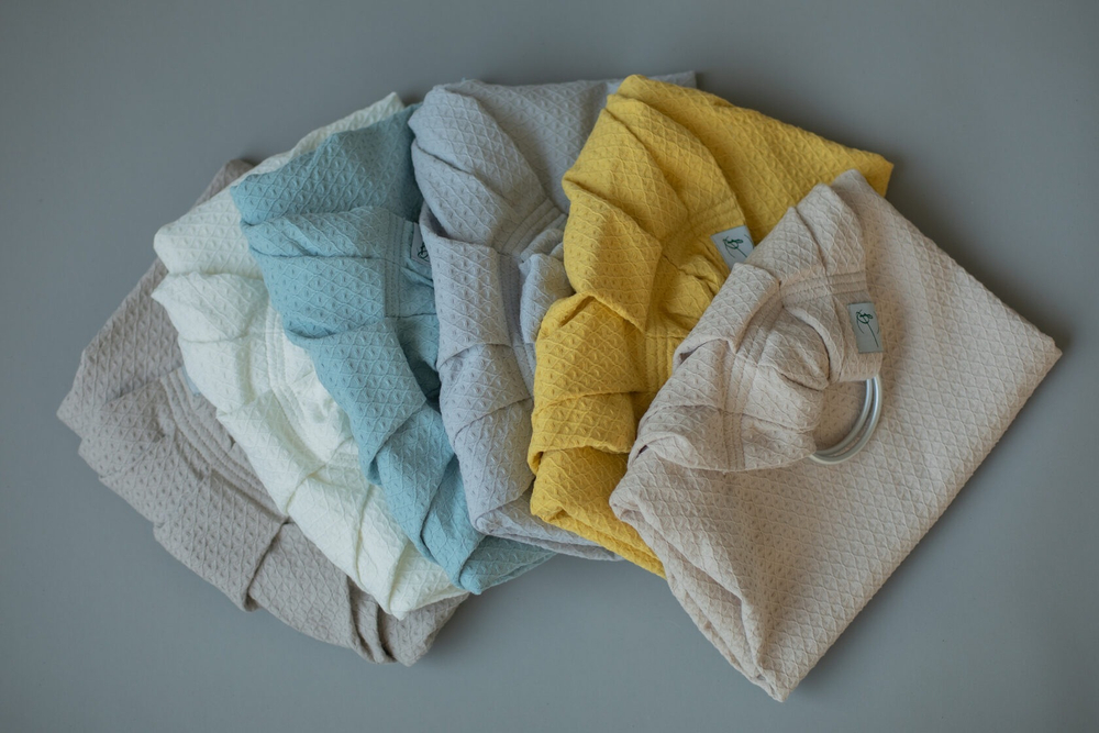 Тканый слинг на кольцах «Крепкие объятия», Горчица