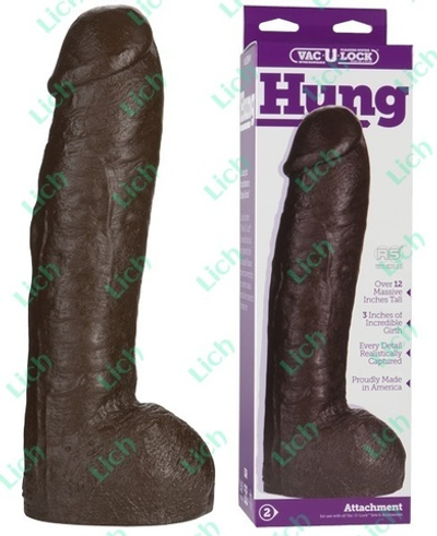 Черная большая насадка для трусиков HUNG