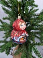 Матрешка стеклянная "Красная Шапочка"