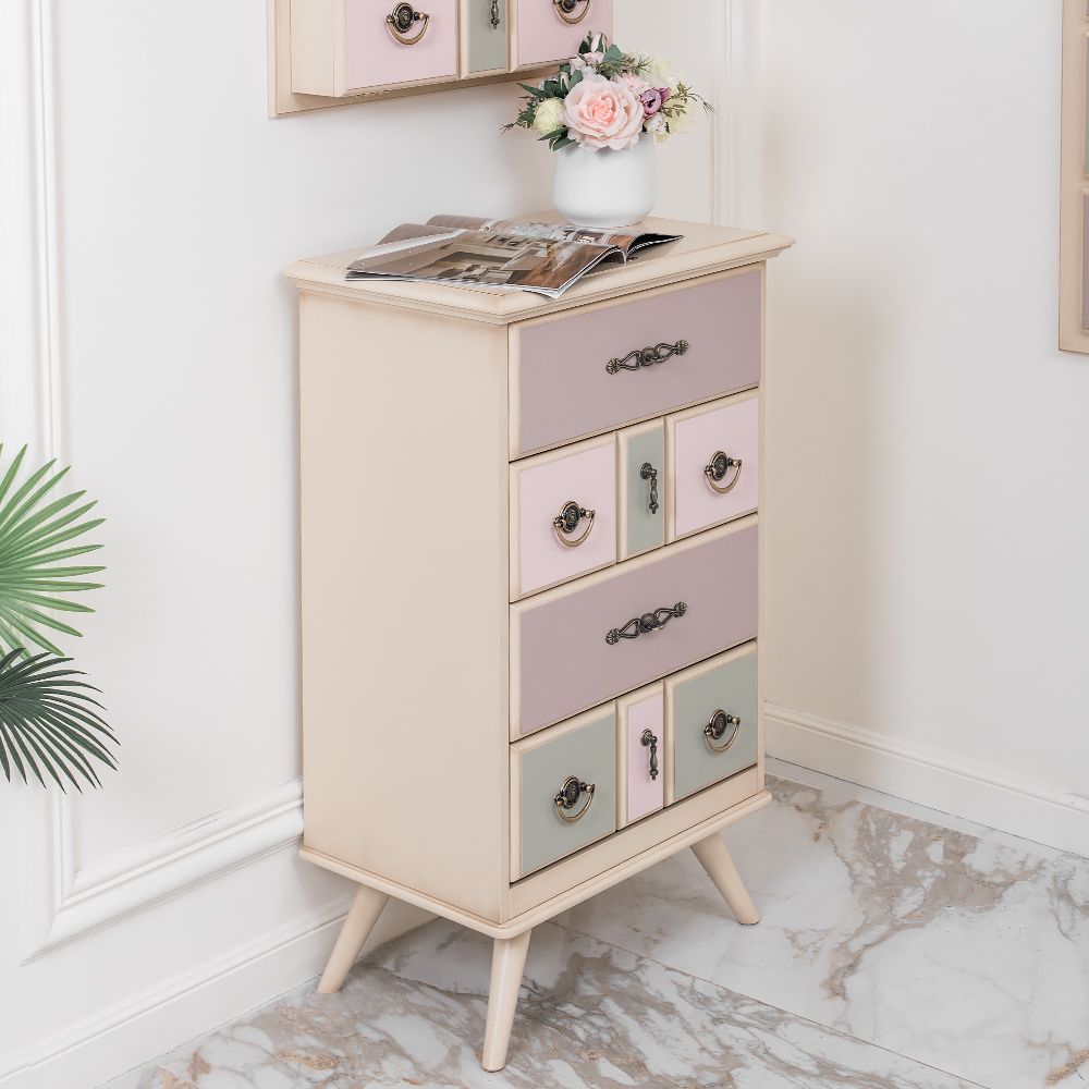 Комод Пандора - 1 с 4 ящиками Айвори Акварель