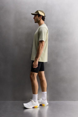 ZARA СПОРТИВНАЯ ФУТБОЛКА СВОБОДНОГО КРОЯ, СЕРО-ЗЕЛЕНЫЙ