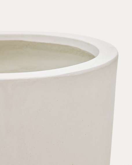Aiguablava Кашпо из белого цемента Ø 49 см