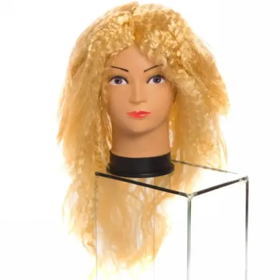 Парик карнавальный «Гофре объемное», Натуральный блонд