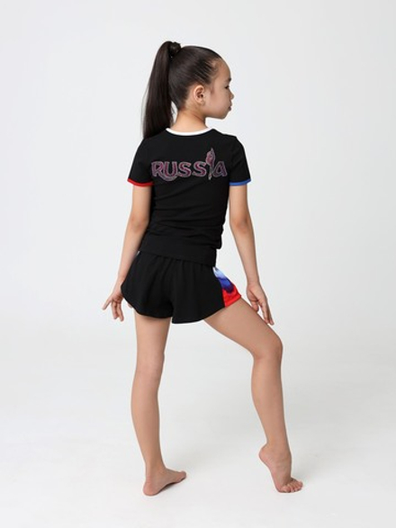 Футболка Триколор со стразами