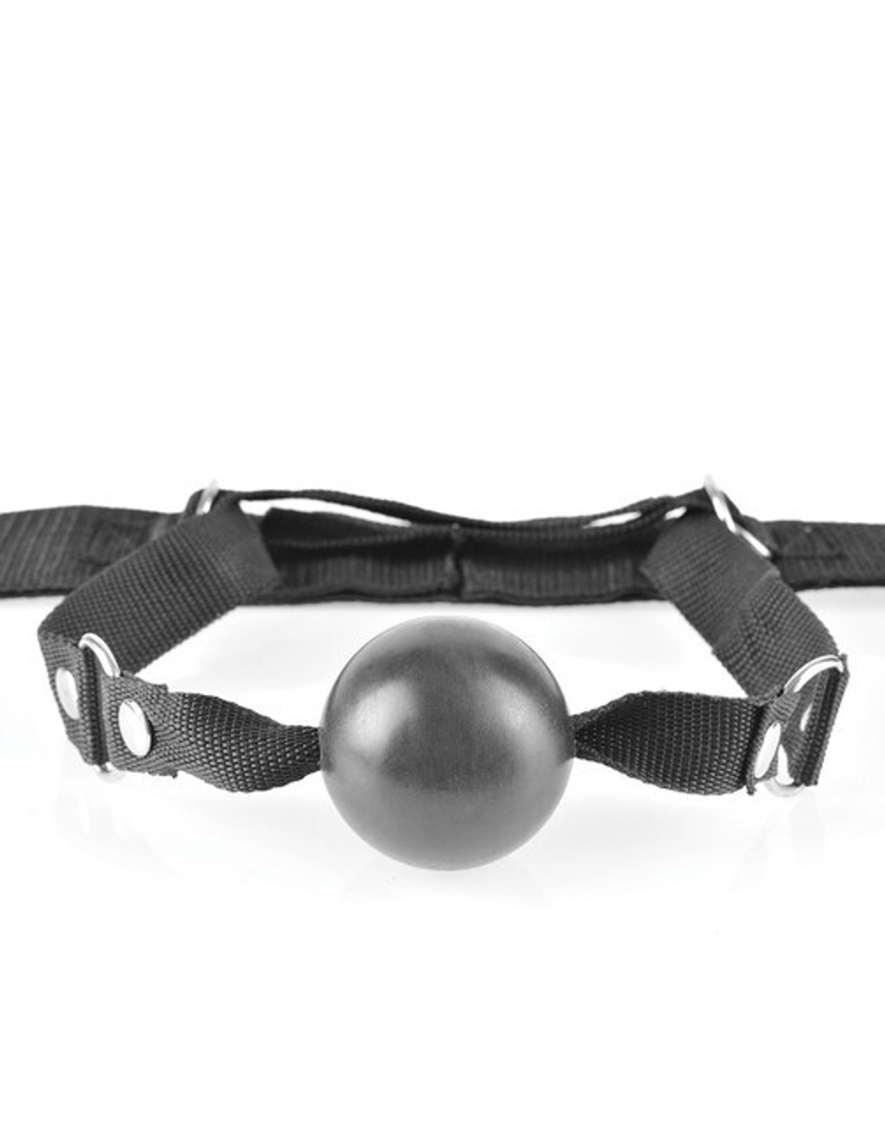 Fantasy Bed Restraint System фиксация с металлическими наручниками и кляпом (Цвет: черный)