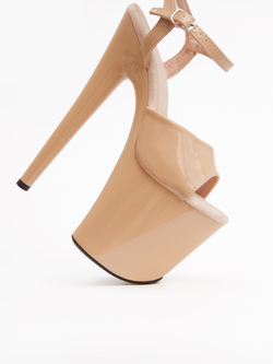 Босоножки Тройка бежевые лак - SHDS-008-3-lak-bei