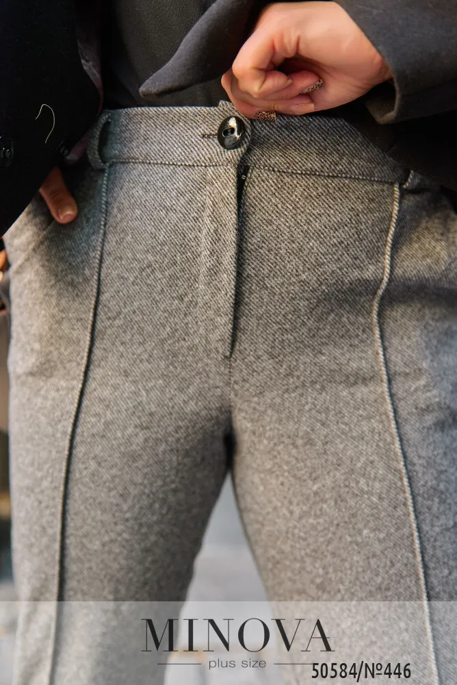 Брюки 446-серый Minova