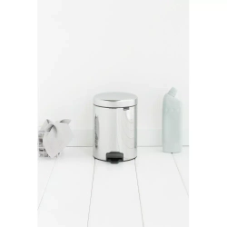 Brabantia - Контейнер для мусора NewIcon 5л, полированная сталь / артикул   112621  / GTIN 8710755112621