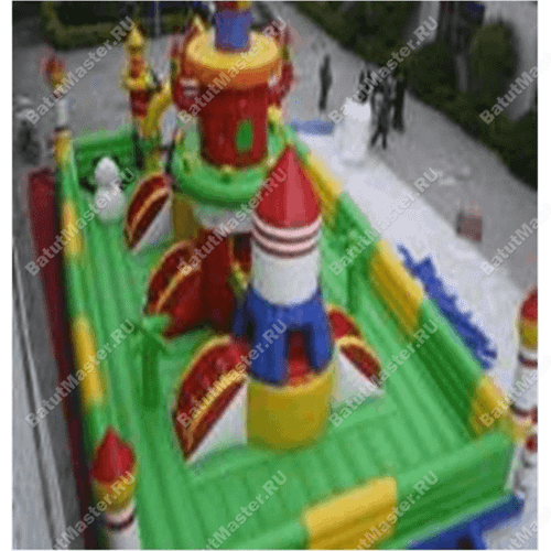 Коммерческий надувной батут "Зелёный замок"