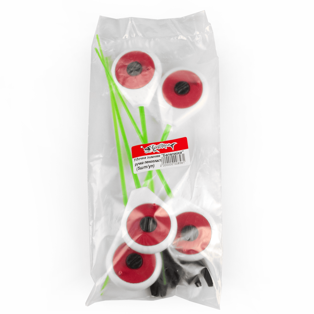 Зимняя удочка WestMan "Балалайка", пенопласт (5шт/уп)