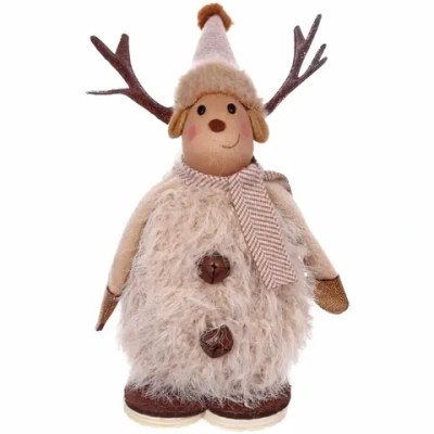 Фигурка новогодняя «Оленьи рога» 17 см, коричневый