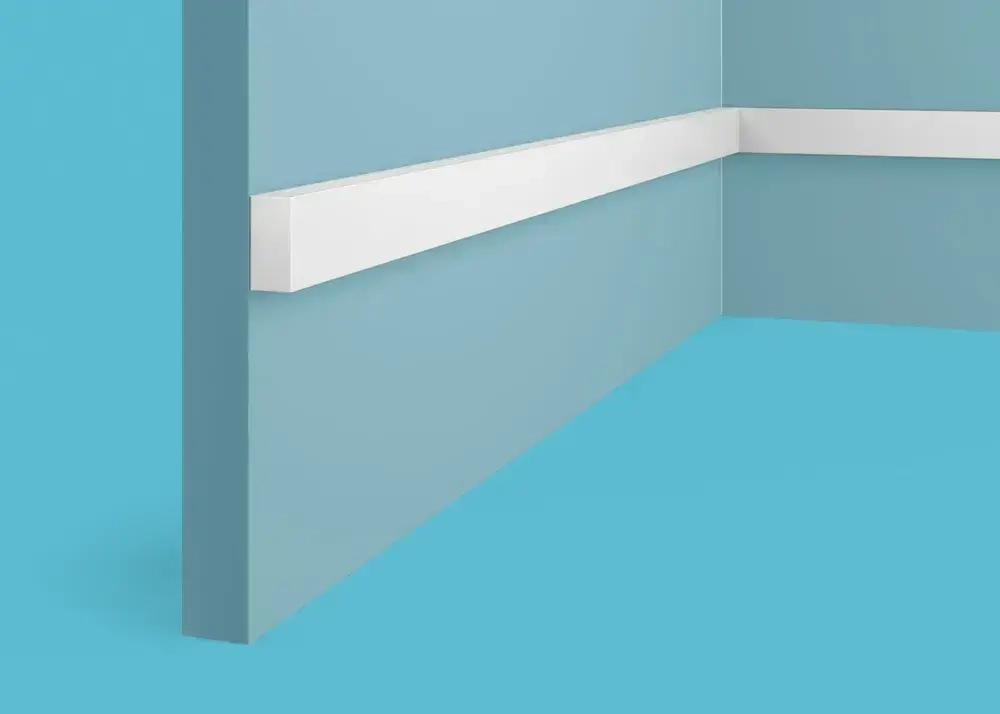 Рейка 1750мм, 25х12мм, RX Экополимер Evroplint ударопрочный VR201 плинтус