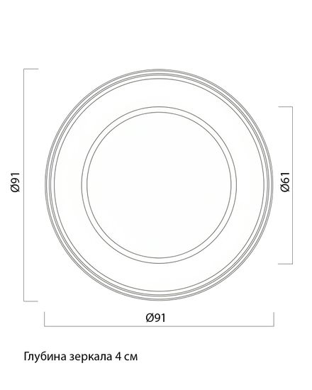 Зеркало в раме "Рассел"