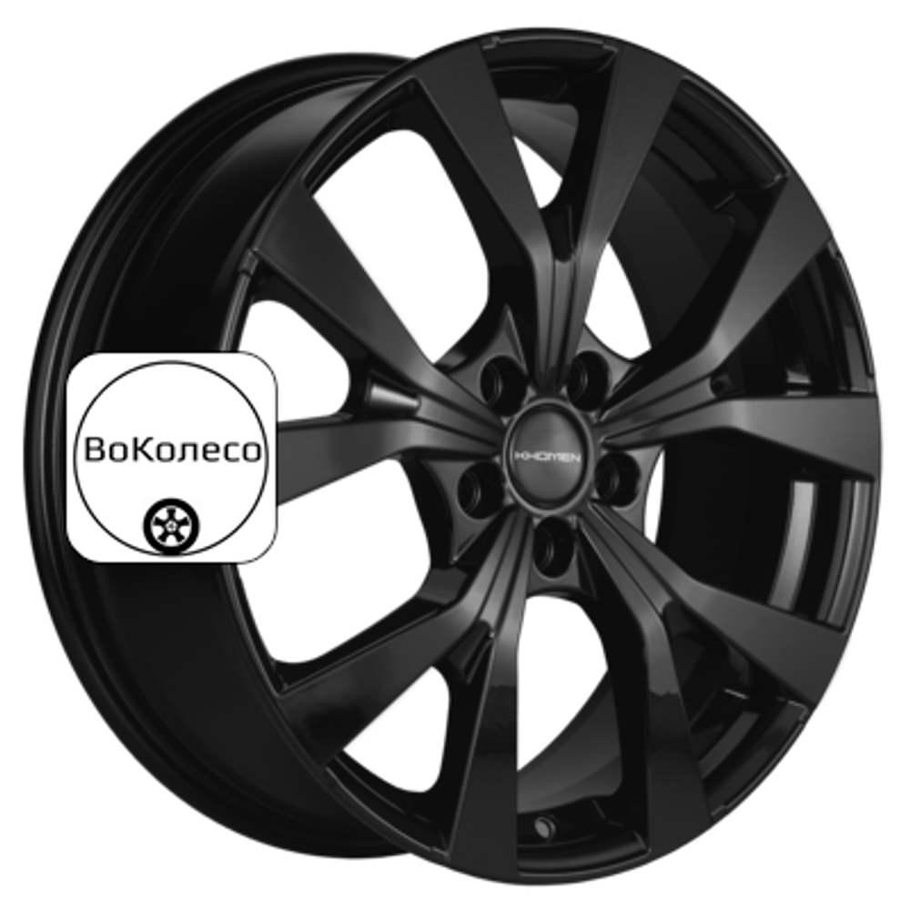 7x19/5x108 ET45 D65,1 KHW1906 (Dongfeng AX7) Black Khomen Wheels