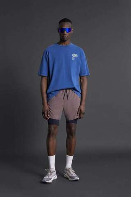 ZARA СПОРТИВНЫЕ ШОРТЫ 2-В-1, СВЕТЛО-ГРАНАТОВЫЙ