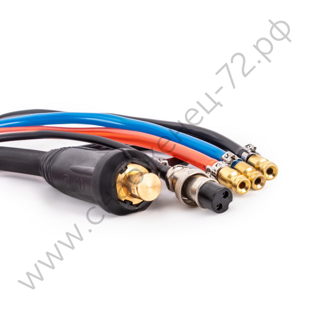 Varteg Горелка TIG-18 8м (разъем 35мм2, с кнопкой, ж/охл.) (пр-во FoxWeld/КНР)