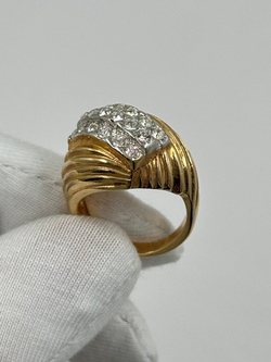 Кольцо с кристаллами