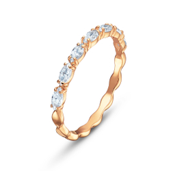 VITTORE:RING MARQUISE CZWH/ROS 50 5366573