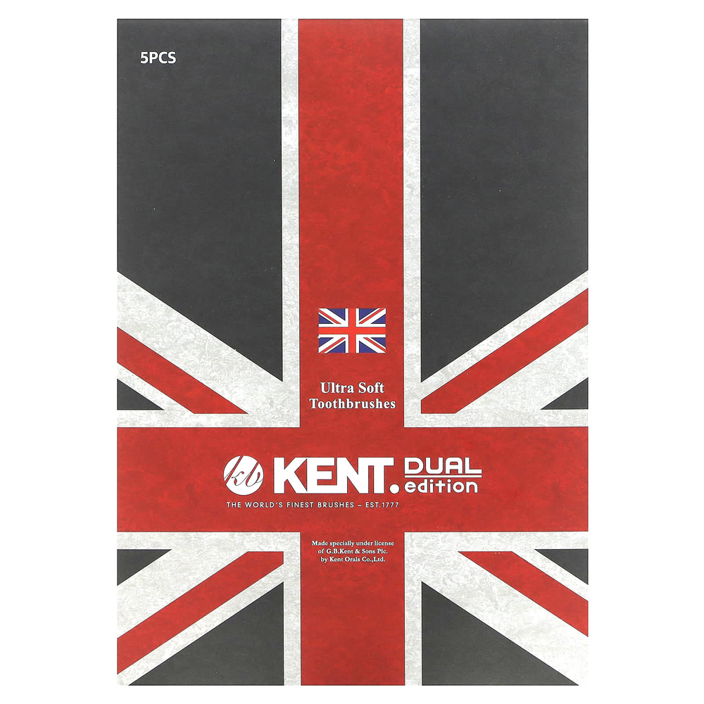 Kent, ультрамягкие зубные щетки, двойная серия, 5 шт.