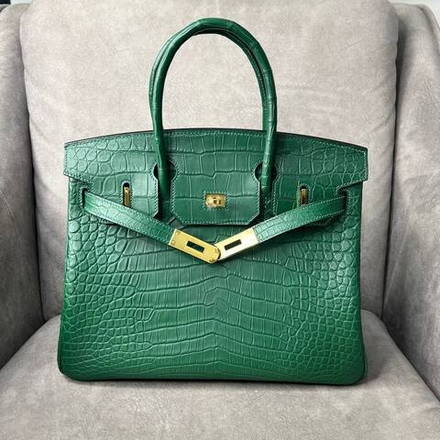 Сумка Hermes из кожи крокодила 30 см