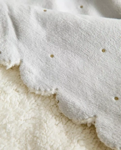 ZARA HOME ДЕТСКИЙ МЯГКИЙ ПЛЕД, СИНИЙ