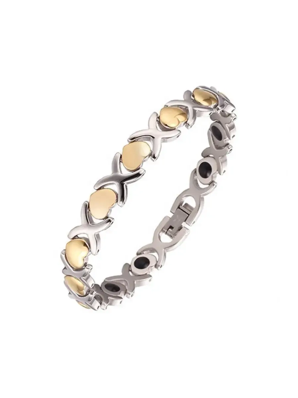 Браслет магнитный с ионами германия сердечки