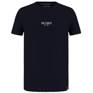Мужская теннисная футболка Tommy Hilfiger Essential Hilfiger Logo Tee - небесный