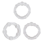 Набор прозрачных эрекционных колец Intensity Rings (Цвет: прозрачный)
